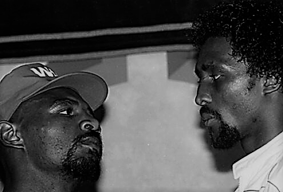 Hagler Hearns Staredown
